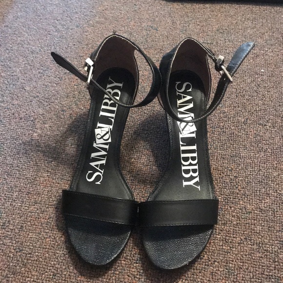 Sam & Libby Shoes - black wedge sandal